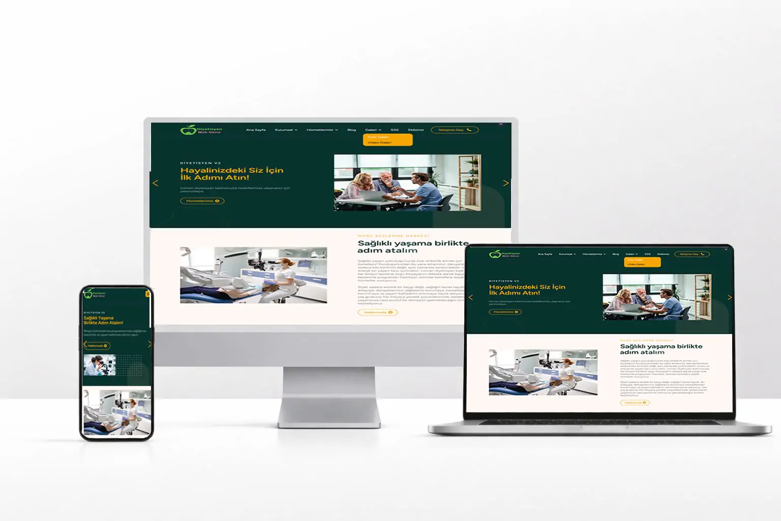 Diyetisyen Web Tasarım - Saglikv1